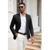 imageCOOFANDY Mens Herringbone Blazer Slim Fit Cotton Sport Coats Two Buttons Casual Suit JacketBlack