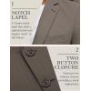 imageCOOFANDY Mens Herringbone Blazer Slim Fit Cotton Sport Coats Two Buttons Casual Suit JacketDark Gray