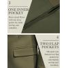 imageCOOFANDY Mens Herringbone Blazer Slim Fit Cotton Sport Coats Two Buttons Casual Suit JacketDark Green