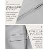 imageCOOFANDY Mens Herringbone Blazer Slim Fit Cotton Sport Coats Two Buttons Casual Suit JacketLight Gray