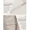 imageCOOFANDY Mens Herringbone Blazer Slim Fit Cotton Sport Coats Two Buttons Casual Suit JacketLight Khaki