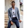 imageCOOFANDY Mens Herringbone Blazer Slim Fit Cotton Sport Coats Two Buttons Casual Suit JacketNavy