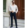 imageCOOFANDY Mens Luxury Satin Dress Shirt Shiny Silk Long Sleeve Button Up Shirts Wedding Shirt Party PromForal  White