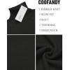 imageCOOFANDY Mens Slim Fit Turtleneck Sweater Ribbed Knitted High Neck Pullover SweatersCharcoal Grey