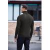 imageCOOFANDY Mens Slim Fit Turtleneck Sweater Ribbed Knitted High Neck Pullover SweatersCharcoal Grey