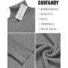 imageCOOFANDY Mens Slim Fit Turtleneck Sweater Ribbed Knitted High Neck Pullover SweatersGray