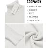 imageCOOFANDY Mens Slim Fit Turtleneck Sweater Ribbed Knitted High Neck Pullover SweatersWhite