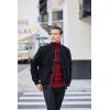 imageCOOFANDY Mens Slim Fit Turtleneck Sweater Ribbed Knitted High Neck Pullover SweatersWine Red