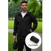 imageCOOFANDY Rain Jacket Men Packable Waterproof Raincoat with Hood Lightweight Windbreaker for Hiking Cycling GolfBlack