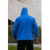 imageCOOFANDY Rain Jacket Men Packable Waterproof Raincoat with Hood Lightweight Windbreaker for Hiking Cycling GolfBlue