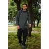 imageCOOFANDY Rain Jacket Men Packable Waterproof Raincoat with Hood Lightweight Windbreaker for Hiking Cycling GolfDark Gray