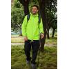imageCOOFANDY Rain Jacket Men Packable Waterproof Raincoat with Hood Lightweight Windbreaker for Hiking Cycling GolfLemon Green