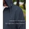 imageCOOFANDY Rain Jacket Men Packable Waterproof Raincoat with Hood Lightweight Windbreaker for Hiking Cycling GolfNavy Blue