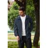 imageCOOFANDY Rain Jacket Men Packable Waterproof Raincoat with Hood Lightweight Windbreaker for Hiking Cycling GolfNavy Blue