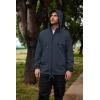 imageCOOFANDY Rain Jacket Men Packable Waterproof Raincoat with Hood Lightweight Windbreaker for Hiking Cycling GolfNavy Blue