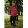 imageCOOFANDY Rain Jacket Men Packable Waterproof Raincoat with Hood Lightweight Windbreaker for Hiking Cycling GolfRed