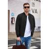 imageCOOFANDY Men Bomber Jacket Lightweight Windbreaker Jackets Casual Softshell Flight Fashion Winter Fall Coat with Pocket1  Black