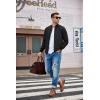 imageCOOFANDY Men Bomber Jacket Lightweight Windbreaker Jackets Casual Softshell Flight Fashion Winter Fall Coat with Pocket1  Black