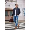 imageCOOFANDY Men Bomber Jacket Lightweight Windbreaker Jackets Casual Softshell Flight Fashion Winter Fall Coat with Pocket1  Navy Blue