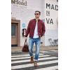 imageCOOFANDY Men Bomber Jacket Lightweight Windbreaker Jackets Casual Softshell Flight Fashion Winter Fall Coat with Pocket1 Wine Red