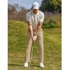 imageCOOFANDY Men Golf Stretch Pant Casual Slim Fit Pant Lightweight Sweatpants with PocketKhaki