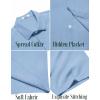 imageCOOFANDY Mens Button Down Shirts Short Sleeve Casual Summer Beach Shirts for Men Vacation Wedding Linen ShirtClear Blue