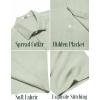 imageCOOFANDY Mens Button Down Shirts Short Sleeve Casual Summer Beach Shirts for Men Vacation Wedding Linen ShirtLight Green
