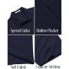 imageCOOFANDY Mens Button Down Shirts Short Sleeve Casual Summer Beach Shirts for Men Vacation Wedding Linen ShirtNavy Blue