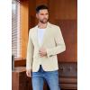 imageCOOFANDY Mens Casual Blazer One Button Sport Coat Lightweight Business Suit JacketBeige