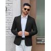 imageCOOFANDY Mens Casual Blazer One Button Sport Coat Lightweight Business Suit JacketBlack