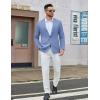 imageCOOFANDY Mens Casual Blazer One Button Sport Coat Lightweight Business Suit JacketBlue