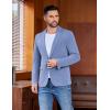 imageCOOFANDY Mens Casual Blazer One Button Sport Coat Lightweight Business Suit JacketBlue