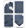 imageCOOFANDY Mens Casual Blazer One Button Sport Coat Lightweight Business Suit JacketDark Blue