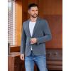 imageCOOFANDY Mens Casual Blazer One Button Sport Coat Lightweight Business Suit JacketDark Blue