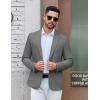 imageCOOFANDY Mens Casual Blazer One Button Sport Coat Lightweight Business Suit JacketDark Grey