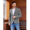 imageCOOFANDY Mens Casual Blazer One Button Sport Coat Lightweight Business Suit JacketDark Grey