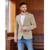 imageCOOFANDY Mens Casual Blazer One Button Sport Coat Lightweight Business Suit JacketKhaki
