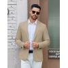 imageCOOFANDY Mens Casual Blazer One Button Sport Coat Lightweight Business Suit JacketKhaki