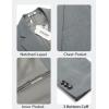 imageCOOFANDY Mens Casual Blazer One Button Sport Coat Lightweight Business Suit JacketLinen Grey
