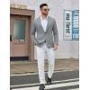imageCOOFANDY Mens Casual Blazer One Button Sport Coat Lightweight Business Suit JacketLinen Grey