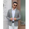imageCOOFANDY Mens Casual Blazer One Button Sport Coat Lightweight Business Suit JacketLinen Grey