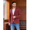 imageCOOFANDY Mens Casual Blazer One Button Sport Coat Lightweight Business Suit JacketWine Red