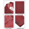 imageCOOFANDY Mens Casual Blazer One Button Sport Coat Lightweight Business Suit JacketWine Red