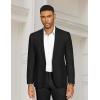 imageCOOFANDY Mens Casual Blazer Slim Fit Sports Coat One Button Business Retro Suit Jackets for Wedding PartyBlack