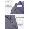 imageCOOFANDY Mens Casual Blazer Slim Fit Sports Coat One Button Business Retro Suit Jackets for Wedding PartyBlue