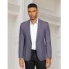 imageCOOFANDY Mens Casual Blazer Slim Fit Sports Coat One Button Business Retro Suit Jackets for Wedding PartyBlue