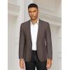 imageCOOFANDY Mens Casual Blazer Slim Fit Sports Coat One Button Business Retro Suit Jackets for Wedding PartyBrown