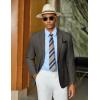 imageCOOFANDY Mens Casual Blazer Slim Fit Sports Coat One Button Business Retro Suit Jackets for Wedding PartyDeep Grey