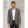 imageCOOFANDY Mens Casual Blazer Slim Fit Sports Coat One Button Business Retro Suit Jackets for Wedding PartyDeep Grey