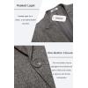 imageCOOFANDY Mens Casual Blazer Slim Fit Sports Coat One Button Business Retro Suit Jackets for Wedding PartyGrey